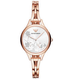 Кварцевые часы с золотистым металлическим браслетом Emporio Armani