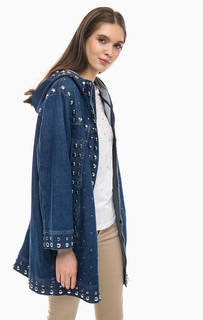 Джинсовая куртка на молнии с капюшоном Liu Jo