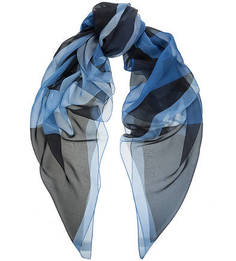 Синий шелковый платок Coccinelle