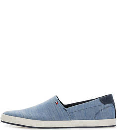 Синие хлопковые слипоны Tommy Hilfiger