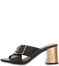 Кожаные мюли на устойчивом каблуке Tommy Hilfiger