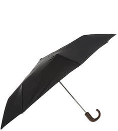 Черный автоматический зонт с пластиковой ручкой Trust