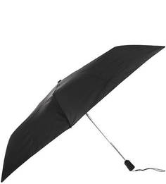 Складной автоматический зонт с куполом черного цвета Trust