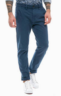 Синие брюки чиносы TOM Tailor