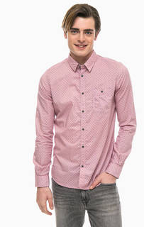 Хлопковая рубашка с карманом TOM Tailor