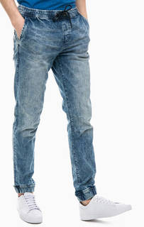 Синие брюки джоггеры из денима Tom Tailor Denim