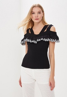 Майка LOST INK STRAPPY JERSEY TOP WITH MONO RUFFLE