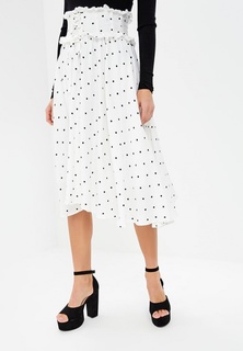 Юбка LOST INK POLKA DOT LACE UP DETAIL MIDI