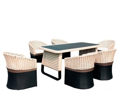 Комплект мебели из ротанга "CROCODILE" (стол + 6 кресел) BF