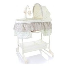 Кроватка-Люлька детская Jetem Sweet Dream (mobile) 3 в 1 (3 in 1 Bassinet) серый (Grey)