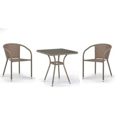 Комплект мебели из  искуственного ротанга Afina garden T282BNT/Y137C-W56 light brown (2+1)