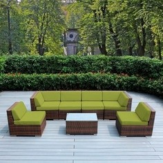 Комплект мебели из искуственного ротанга Afina garden YR822BG brown/green