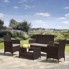 Комплект мебели из искуственного ротанга Afina garden AFM-2025B brown