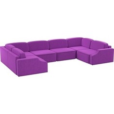 Диван АртМебель Триумф-П slide микровельвет фиолетовый