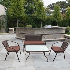Комплект мебели из  искуственного ротанга Afina garden TLH-037/037D/40S brown