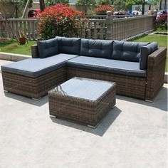 Комплект мебели из  искуственного ротанга Afina garden AFM-302 brown/grey
