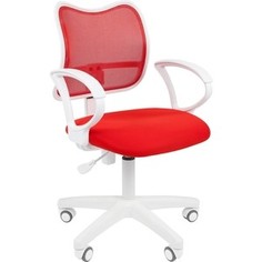 Офисное кресло  Chairman 450 LT белый пластик TW-19/TW-69 красный