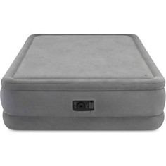 Надувная кровать Intex Foam Top Airbed 152х203х51 см встроенный насос 220V (64470)