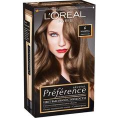 LOREAL Preference Краска для волос тон 6 Мадрид темно-русый 40 мл Loreal