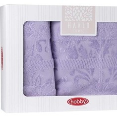 Набор из 2 полотенец Hobby home collection Versal (50x90/70x140) лиловый (1501001825)