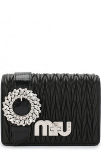 Сумка с брошью на цепочке Miu Miu