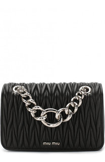 Кожаная сумка на цепочке Miu Miu