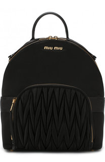 Рюкзак из текстиля Miu Miu