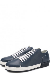 Кожаные кеды на шнуровке Barrett