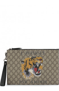 Клатч GG Supreme на молнии Gucci