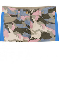 Джинсовые шорты с принтом и лампасами Zadig&amp;Voltaire