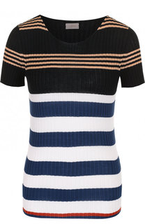 Топ из смеси хлопка и шелка в полоску MRZ