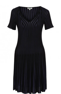 Мини-платье фактурной вязки с V-образным вырезом Kenzo