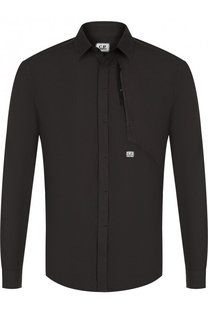 Хлопковая рубашка с нагрудным карманом C.P. Company