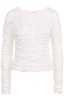 Пуловер фактурной вязки из хлопка Isabel Benenato