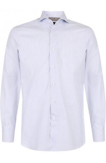 Хлопковая сорочка с воротником акула Canali