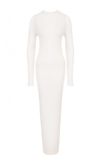 Полупрозрачное платье-футляр с длинным рукавом Isabel Benenato