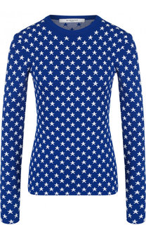 Приталенный пуловер из вискозы с принтом в виде звезд Givenchy