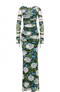 Платье-макси с высоким разрезом и принтом Diane Von Furstenberg
