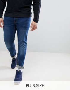Выбеленные узкие джинсы стретч Replika Plus Axel - Синий