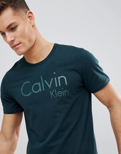 Хлопковая рубашка классического кроя Calvin Klein - Зеленый