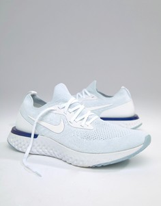 Белые кроссовки Nike Running Epic React Flyknit AQ0067-100 - Белый