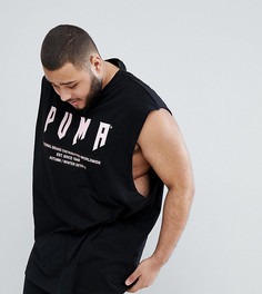 Oversize-майка с принтом Puma Plus - Черный