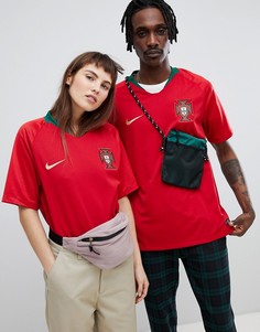 Бордовая рубашка Nike Football Portugal Home Stadium 893877-687 - Красный