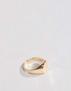 Золотистое массивное кольцо на мизинец ASOS DESIGN - Золотой
