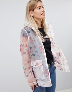 Куртка-дождевик с цветочным принтом ASOS DESIGN - Мульти
