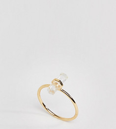 Серебряное кольцо с позолотой 18 карат Shashi - Золотой