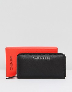 Черный кошелек на молнии Valentino by Mario Valentino - Черный