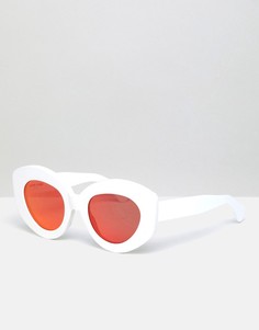 Солнцезащитные очки кошачий глаз House Of Holland - Белый