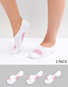 Набор из 3 пар невидимых носков Vans Canoodle - Белый