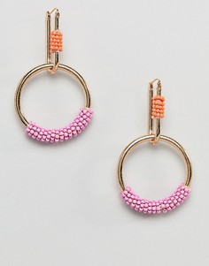 Серьги-кольца Pieces - Мульти